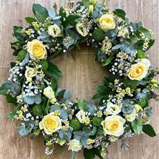 Country garden wreath