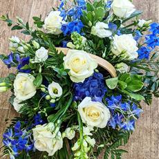 Blue and White Basket