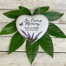 Memorial Stone Heart - In Loving Memory