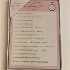 Bridal Shower Couple Game