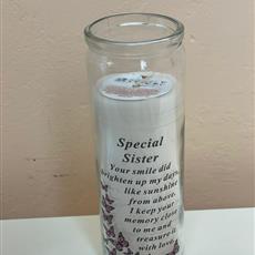 Memorial Candle - Sister