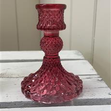 Candlestick holder - pink