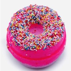 Raspberry sprinkle donut bath bomb