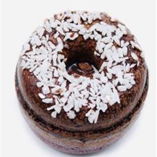 Chocolate &amp; Coconut Donut bath bomb
