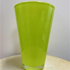 Lime Green Glass Vase