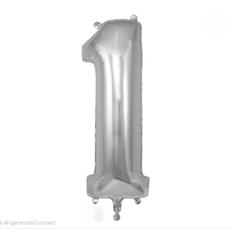 Silver Jumbo 1 Balloon