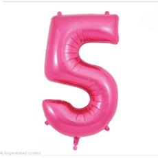 Pink Jumbo 5 Balloon