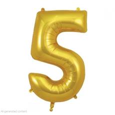 Gold Jumbo 5 Balloon