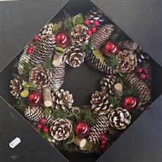 Red Bauble &amp; Berry 36cm