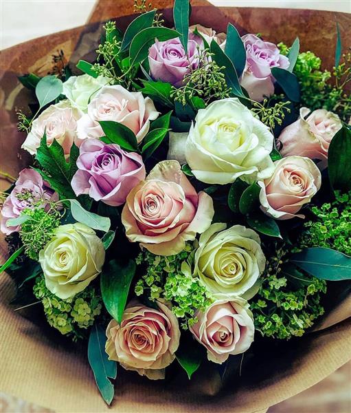 Rustic Roses Bouquet | Roses of Rosehill | Carshalton Florist